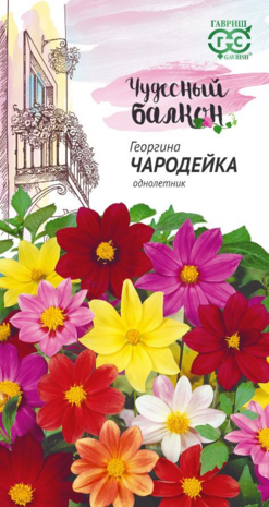 Георгина Чародейка, смесь 0,3 г сер. Чудесный балкон
