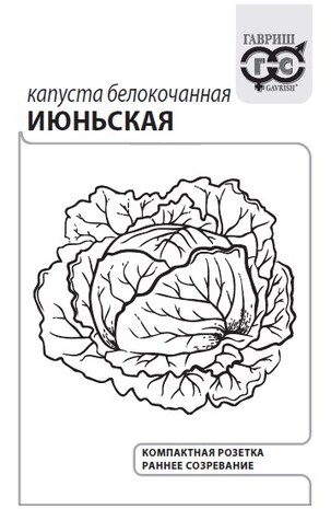 Капуста белокоч. Июньская 0,5 г ранняя (б/п с евроотв.)