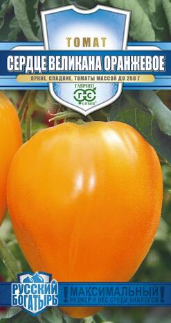 Томат СЕРДЦЕ ВЕЛИКАНА ОРАНЖЕВОЕ Томат СЕРДЦЕ ВЕЛИКАНА ОРАНЖЕВОЕ