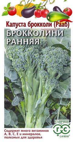 Капуста брокколи (Рааб) Ранняя 60 дней 0,5 г Н24