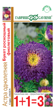 Астра Букет роскошный фиолетовый 0,5г, серия 1+1  Н14