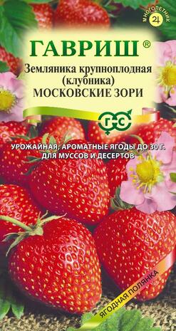 Земляника Московские зори пробирка 4 шт