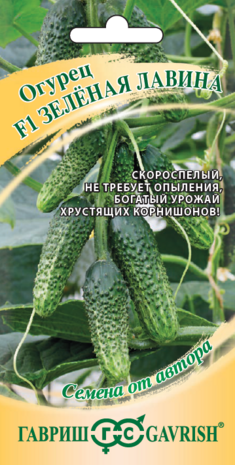Огурец Зеленая лавина F1 10 шт. автор. Н17