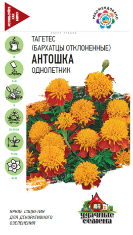 Бархатцы откл. Антошка (Тагетес) 0,3 г Уд. с. Бархатцы откл. Антошка (Тагетес) 0,3 г Уд. с.