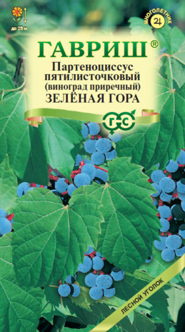 Виноград прибрежный (партеноциссус) Зеленая гора 5 шт.