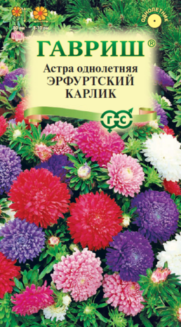 Астра Эрфуртский карлик, однолетняя (смесь) 0,3 г 