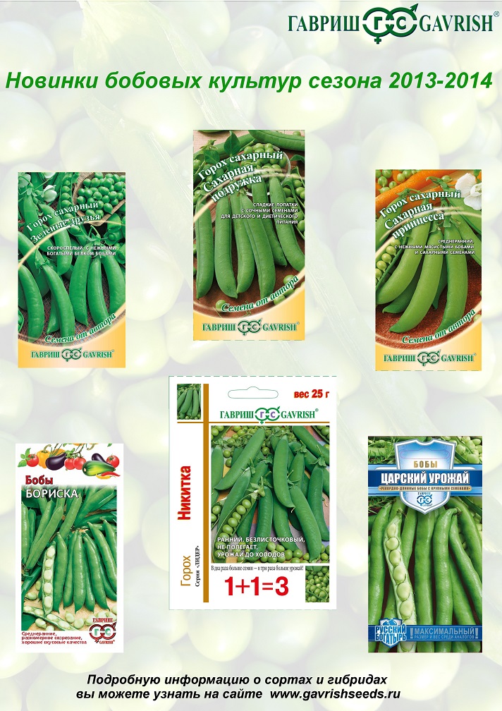 Новинки бобовых культур сезона 2013-2014